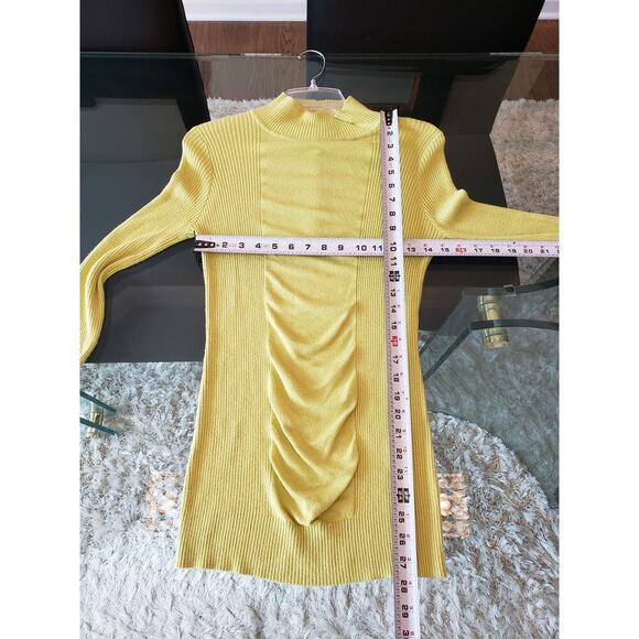 Arden B. Sweater Women's Size Small Green Striped Long Sleeve Mock Neck Pullover - Picture 7 of 9